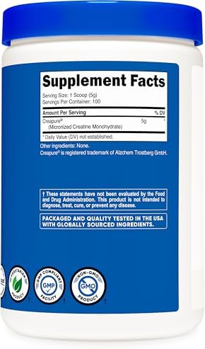Premium Creapure creatine powder that mixes easily into shakes and water
