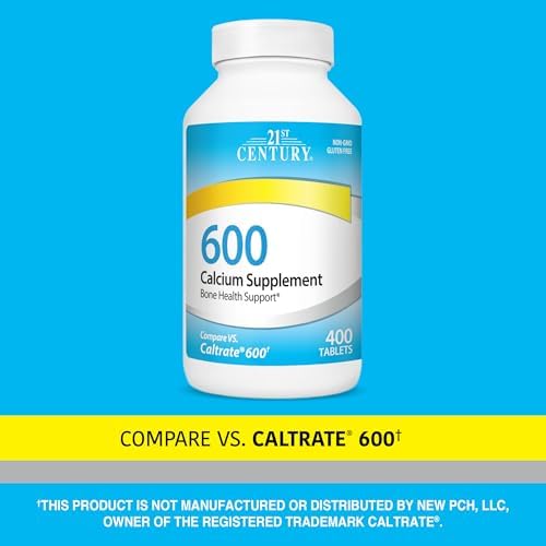 Top view of 21st Century Calcium bone health supplement bottle cap