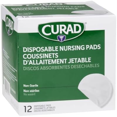 Curad nursing pads packaging showing 12 count