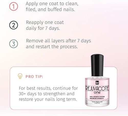 Professional nail growth treatment bottle from Duri Cosmetics
