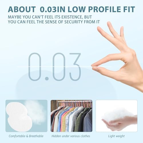Laruoouu three-layer absorbent underarm pad close up