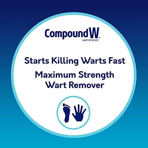 Compound W medicated waterproof bandages showing 14 count pack size.