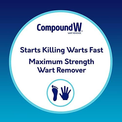 Compound W medicated waterproof bandages showing 14 count pack size.