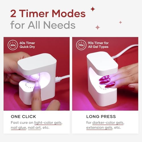 Zosppei USB nail dryer six dual source LED beads setup