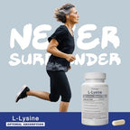 Superior Labs L-Lysine 500 mg bottle showing purity and third-party testing details