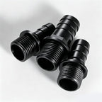 Weatherproof plastic fountain attachments for fish tanks and outdoor garden ponds.