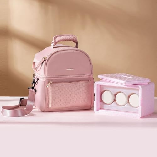 Sunveno pink cooler bag showing detachable insulation box
