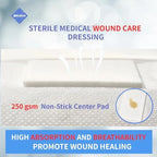 NBLEISHI extra large post surgery dressing box showing fifteen individually wrapped pieces.