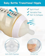 Authentic Joyfeed imported USA baby bottle nipples displayed together clearly showcasing the set of four.