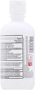 Back label of Leader anti itch medicated clear lotion with drug facts and directions for use