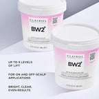 Clairol Professional 9 levels of lift hair bleaching results graphic
