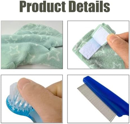 PurrrfectionPet hamster anti bite glove kit showcasing the miniature pet nail file accessory