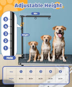 Artibear dog grooming arm height adjustment features