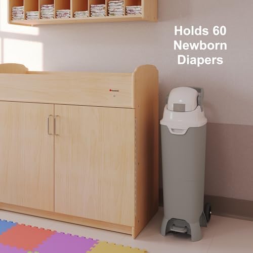 Foundations Pro diaper pail showing internal capacity