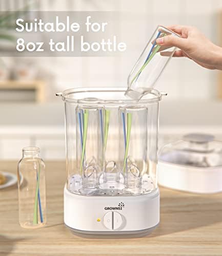 Top view of Grownsy baby bottle steam sanitizer