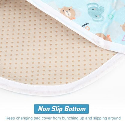 Soft cotton top surface detail of baby changing mat cover