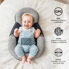 Close up of breathable mesh fabric on Love Mage baby pillow