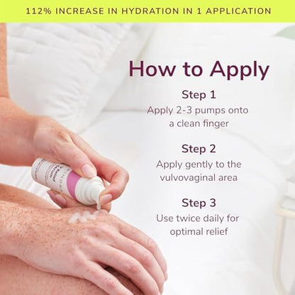 Kindra V Serum ingredients showing hyaluronic acid and vitamin e