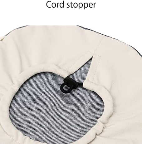 Back view of the Kaiteky deodorizing pouch cover highlighting the flexible stitching.