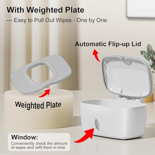 Side profile of Seposeve refillable baby wipe container