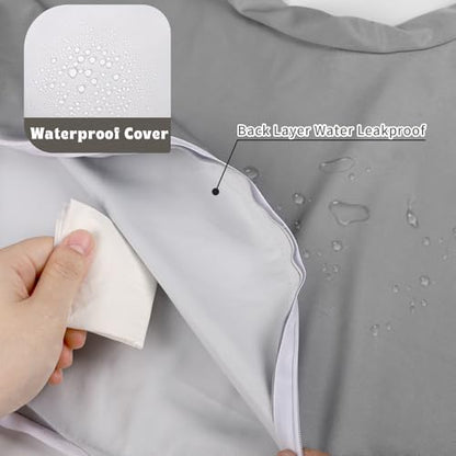 Hooyax nursing pillow cover showing waterproof TPU inner lining