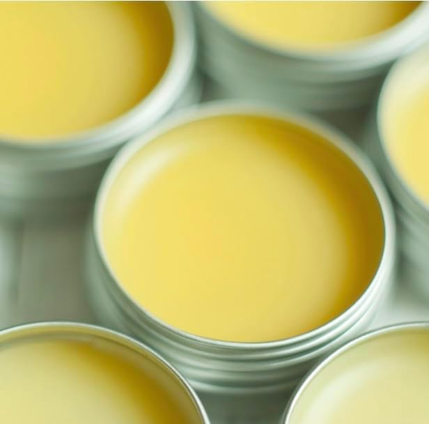 Just Bee natural cuticle balm texture close up