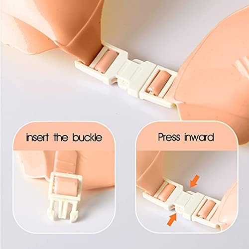 Adjustable safety buckle feature on Fusacony shower cap