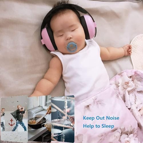 Iwinna baby hearing protection headphones with soft ear padding