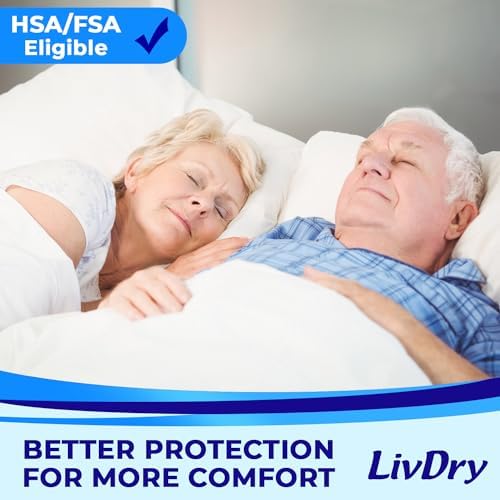 LivDry overnight absorbent protective underwear medium size details side view