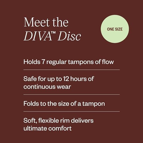 Reusable menstrual disc for women shown being folded for insertion.