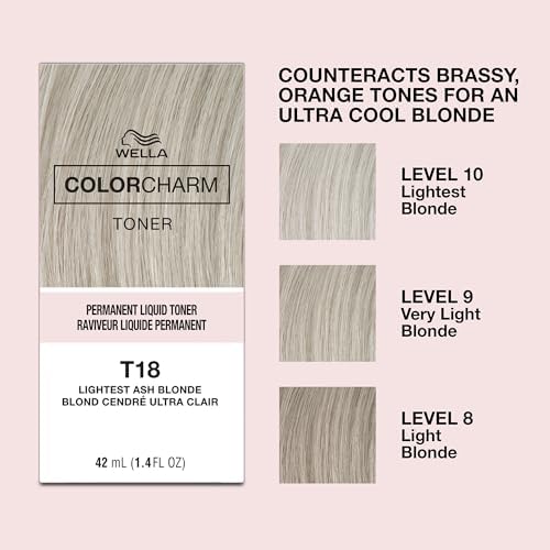 Side view of permanent hair toner bottle highlighting paraben free claim