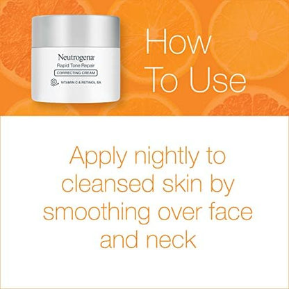 Retinol correcting moisturizer for face and neck anti-aging care