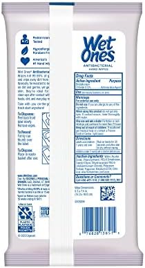 Wet Ones Antibacterial Hand Wipes, Lavender Wipes | Travel Wipes Case, Antibacterial Wipes, Moisturizing Wipes | 20 ct. Travel Size Wipes (10 pack) - Image 2