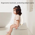 Bebamour grey toddler potty chair with ergonomic backrest