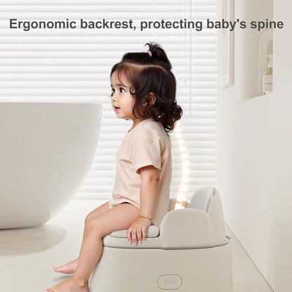 Bebamour grey toddler potty chair with ergonomic backrest