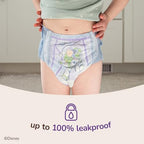 Ultra soft breathable leak protection zone on boys training pants