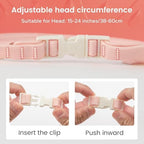 Adjustable silicone baby bath visor for hair washing