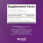 Prati Donaduzzi 400 IU vitamin E bottle back ingredients view