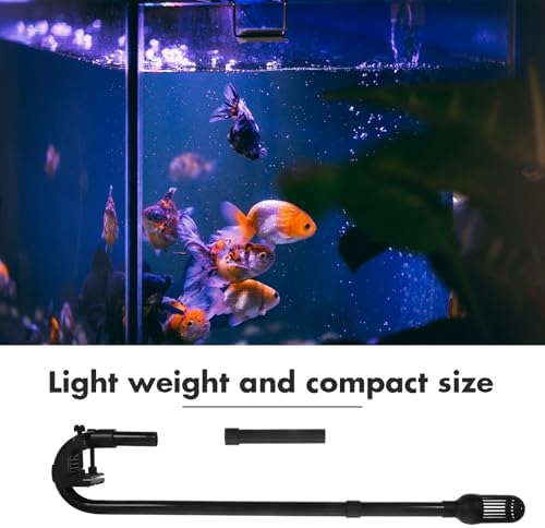 Side profile of the BESPORTBLE external canister filter inflow outflow kit with mounting suction cups attached