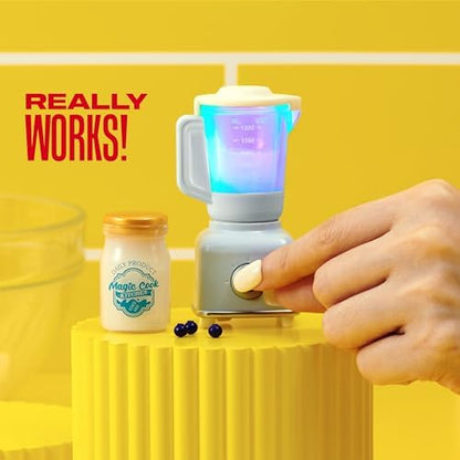 Mini Brands Magic Cook Kitchen mystery capsule displaying sustainable recycled plastic symbol