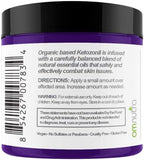 OmNutra Ketozonil four ounce jar showing organic based ingredients for skin irritation