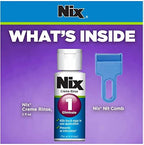Back label of Nix Lice Treatment showing drug facts and instructions
