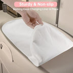 Ajrwiiy infant diaper changing liner featuring waterproof back layer