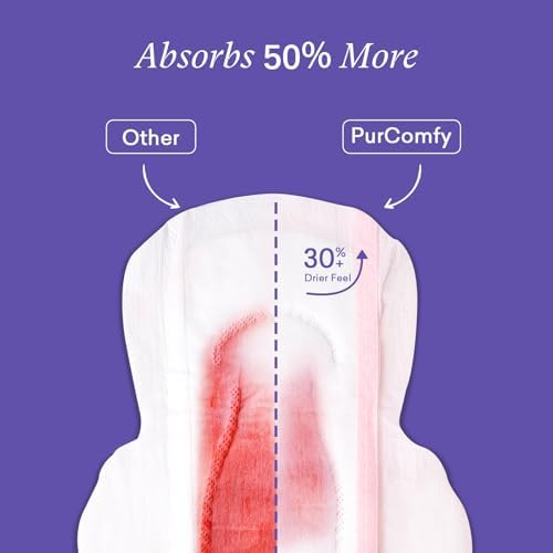 Close up of the ultra soft top sheet on PurComfy postpartum pads.