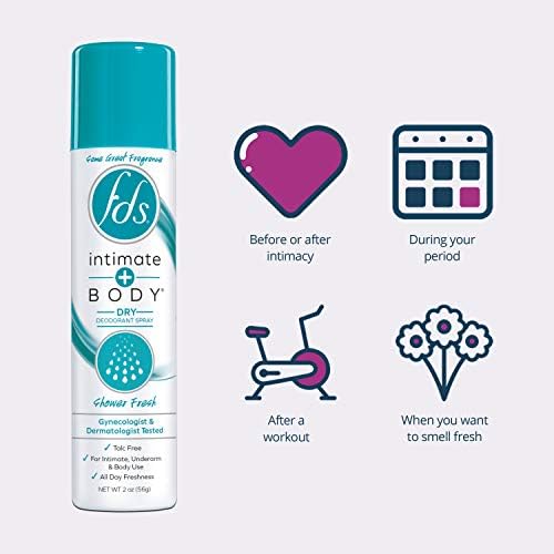 Packaging of FDS intimate deodorant showing the 3 count variety pack selection.