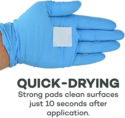 Medium square sterile pads for medical injections and wound care