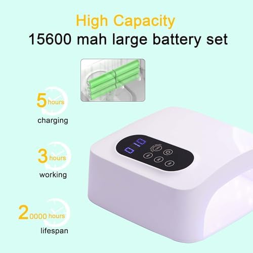 Side profile of Passha rechargeable nail light device