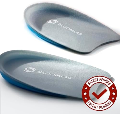 Close up of the anti-slip texture on BloomLab heel cups for plantar fasciitis.