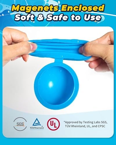 Toddlers and kids playing safely with quick fill water balls in a backyard summer party