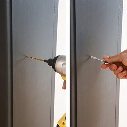 Evenflo natural wood pet and child safety gate retracted in a tight space